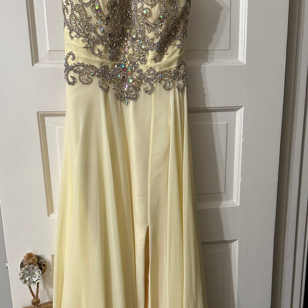 Tiffany Designs Prom Gown with Silver Embellishments Accents - Picture 10 of 16